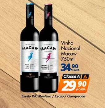 Delta Supermercados Vinho Nacional Macaw oferta