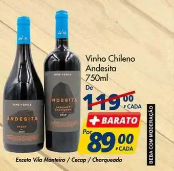 Delta Supermercados Vinho Chileno Andesita oferta