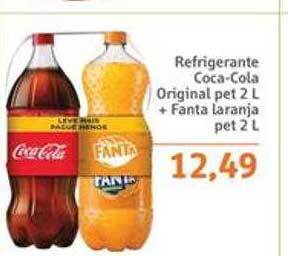 Sonda Refrigerante Coca-cola Original + Fanta Laranja oferta
