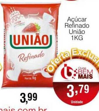 Supermercado Bem Barato Açúcar Refinado União oferta