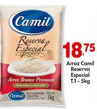 Supermercado Bergamini Arroz Camil Reserva Especial oferta