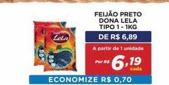 Feijão Preto Dona Lela Tipo 1