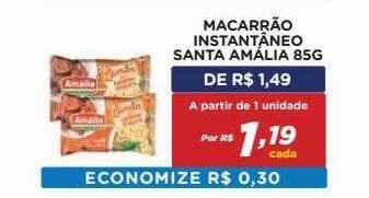 Bahamas Mix Macarrão Instantâneo Santa Amalia oferta