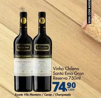 Vinho Chileno Ssanta Ema Gran Reserva