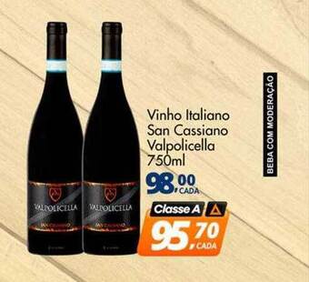Delta Supermercados Vinho Italiano San Cassiano Valpolicella oferta