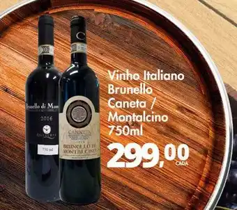Delta Supermercados Vinho Italiano Bruntllo Caneta Montalcino oferta