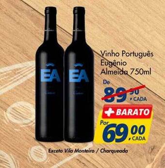 Delta Supermercados Vinho Português Eugênio Almeida oferta