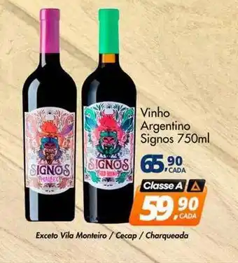 Delta Supermercados Vinho Argentino Signos oferta