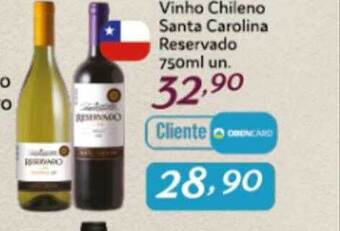 Rede Top Vinho Chileno Santa Carolina Reservado oferta