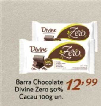 Rede Top Barra Chocolate Divine Zero 50% Cacau oferta