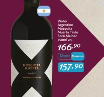 Rede Top Vinho Argentino Mosquita Muerta Tinto Seco Malbec oferta