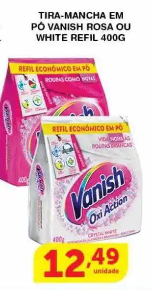 Tira-mancha Em Pó Vanish Rosa Ou White Refil