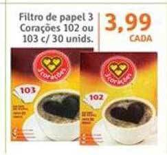 Sonda Filtro De Papel 3 Corações 102 Ou 103 oferta