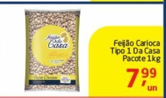 Tenda Atacado Feijão carioca tipo 1 da casa 1kg oferta
