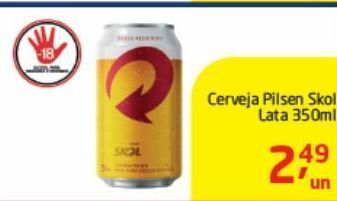 Tenda Atacado Cerveja pilsen skol lata 350ml oferta