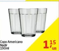 Tenda Atacado Copo americano nadir 190ml oferta