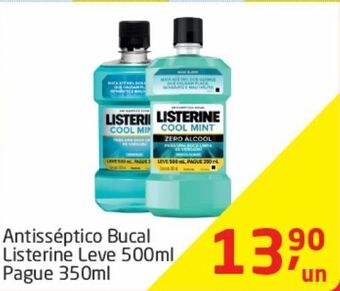 Tenda Atacado Antisséptico bucal listerine leve 500ml pague 350ml oferta