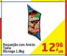 Tenda Atacado Requeijão com amido taina bisnaga 1,8kg oferta