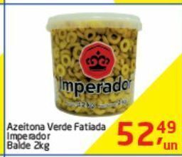 Azeitona verde fatiada imperador balde 2 kg