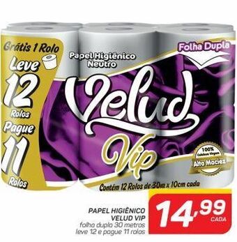 GBarbosa Papel higiênico velud vip oferta