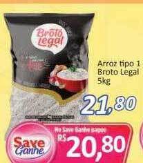 Supermercados Savegnago Arroz Tipo 1 Broto Legal oferta