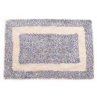 Tapete para banheiro retangular 40x60cm azul claro - comoditá