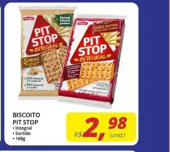 Biscoito Pit Stop Integral 168g