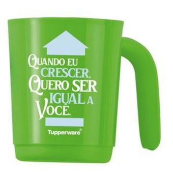 Tupperware Caneca ilúmina 350ml pai mais incrível verde oferta