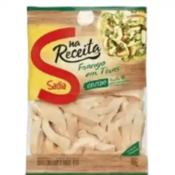 Super Lagoa Peito frango cozido temperado sadia 400g cubos oferta