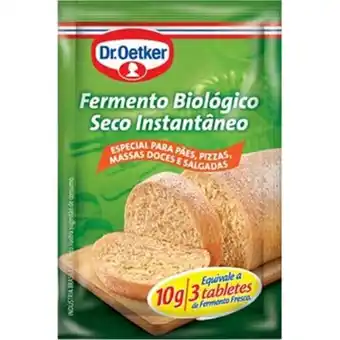 Fermento biológico dr oetker seco instantâneo sachê 10g