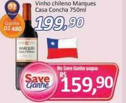 Supermercados Savegnago Vinho Chileno Marques Casa Concha oferta