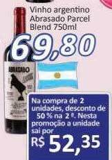 Supermercados Savegnago Vinho Argentino Abrasado Parcel Blend oferta