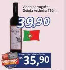 Supermercados Savegnago Vinho Português Quinta Archeira oferta