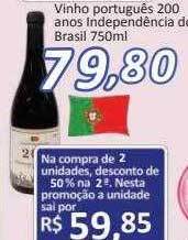 Supermercados Savegnago Vinho Português 200 Anos Independencia Do Brasil oferta