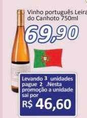 Supermercados Savegnago Vinho Português Leira Do Canhoto oferta