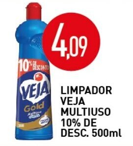 Calvo Atacadista Limpador Veja Multiuso 10% de Desconto 500ml oferta