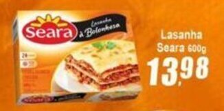 Panelão Lasanha Seara 600g oferta