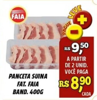 Panceta Suina Fat. Faia band. 400g