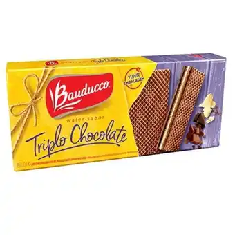 Supermercado Bergamini Biscoito wafer bauducco triplo chocolate oferta