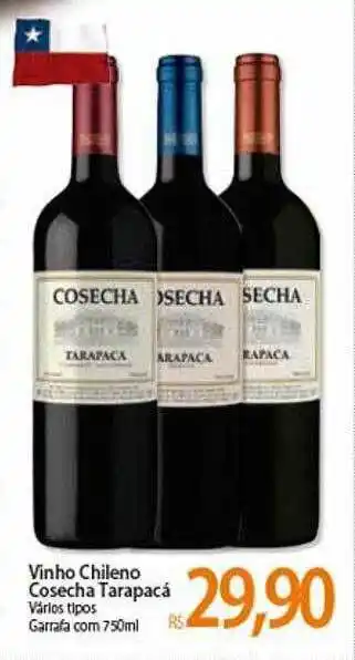 Atacadão Vinho Chileno Cosecha Tarapacá oferta