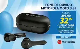 Lojas Cem Fone de Ouvido Motorola Mot B.85 oferta