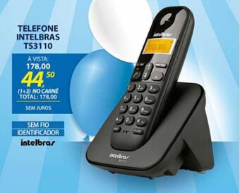 Lojas Cem Telefone Intelbras TS3110 oferta