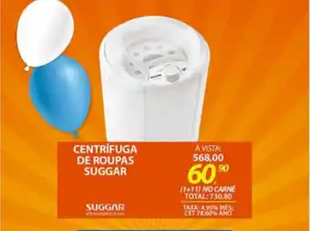 Lojas Cem Centrifuga de Roupa Suggar oferta