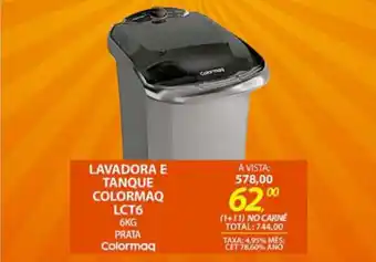 Lojas Cem Lavadora e tanque Colormaq LCT6 oferta