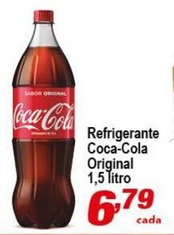 Ricoy Supermercados Refrigerante Coca Cola Original 1.5L oferta