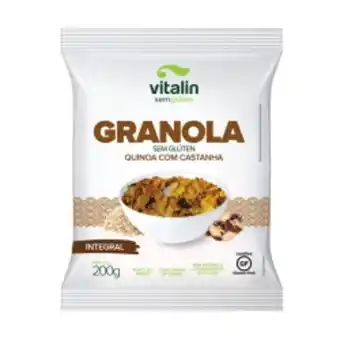 Granola vitalin sem gluten quinoa com castanha 200gr