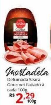 Ricoy Supermercados Mortadela Defumada Seara Gourmet fatiada 100g oferta