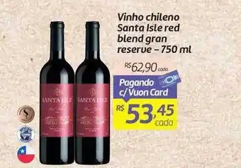 Comper Vinho Chileno Santa Isle Red Blend Gran Reserve oferta