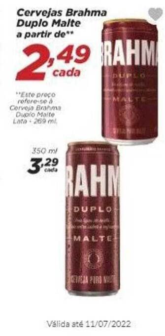 Dia Cervejas Brahma Duplo Malte oferta