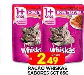 Supermercado Porecatu Ração Whiskas Sabores oferta